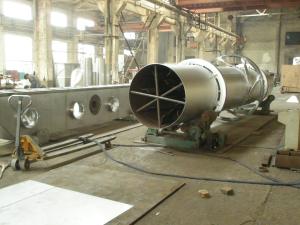 China Rotary Barrel Vacuum Drying Machine Natural Gas Heating High Efficiency wholesale