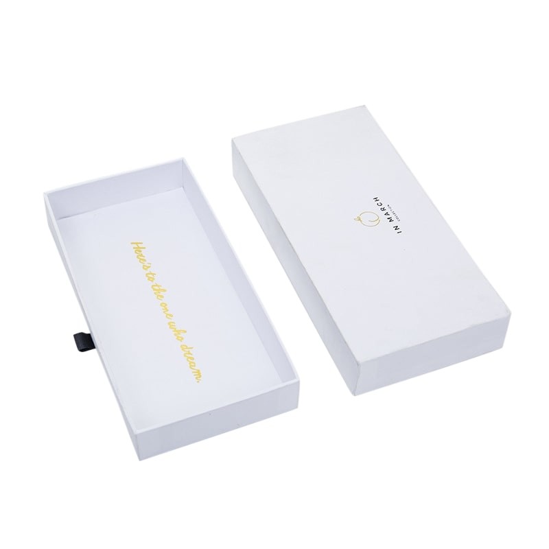 Paperboard CMYK Slide Open Gift Boxes False Eyelash Packaging