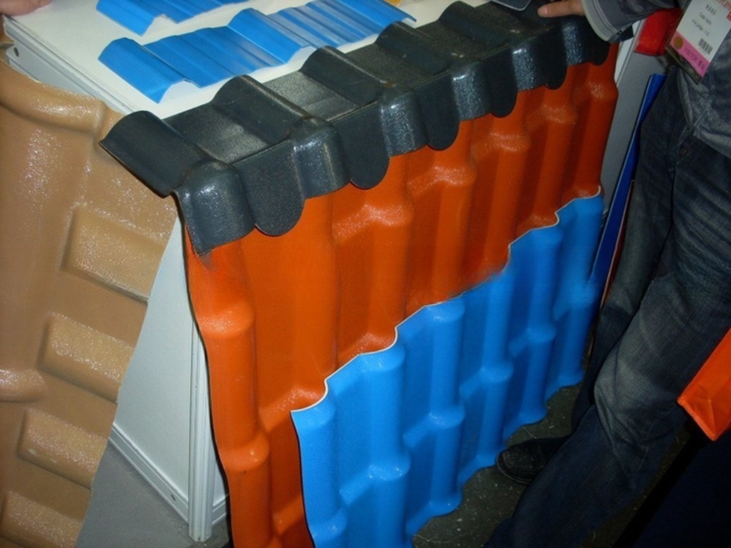 Plastic (PVC + PMMA/ASA) Wave Roof Tile Extrusion Production Line