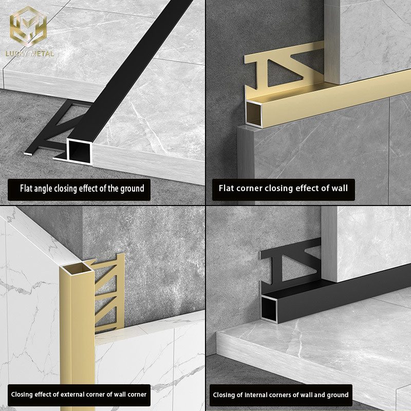Self-Adhesive Rust-Resistant Aluminium Edge Trim Profiles 1.5M Length