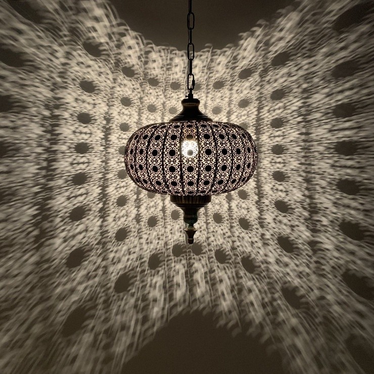 Luxurious Hanging Royal Chandelier Handmade Moroccan Brass Lighting(WH-DC-66)