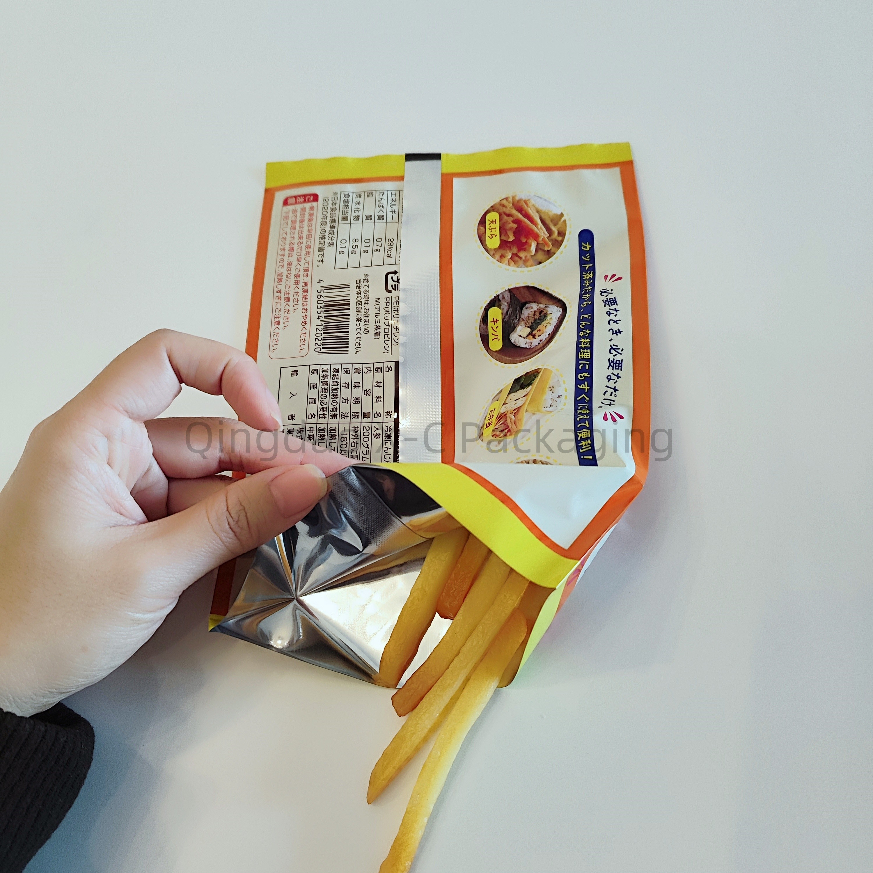 Custom Brand Laminated Back Seal Packing Bag Plastic Pillow Bags For Snack Foods