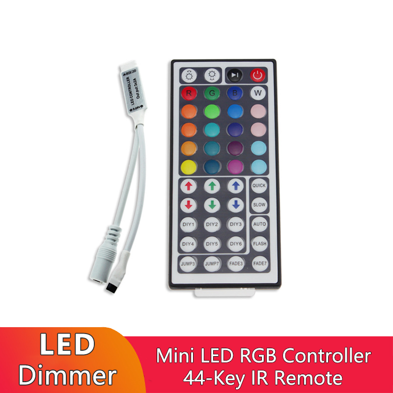 144W Mini 44 Keys IR Controller , Colorful RGB Light Strip Controller