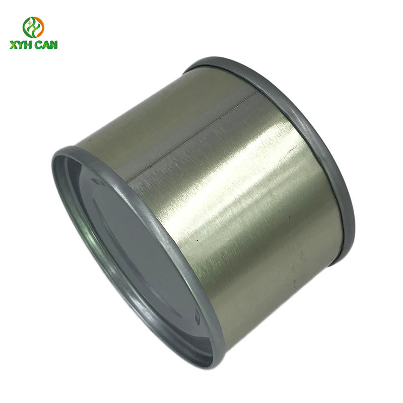 Easy Open Tuna Packaging Metal Round Tin Containers With Lids