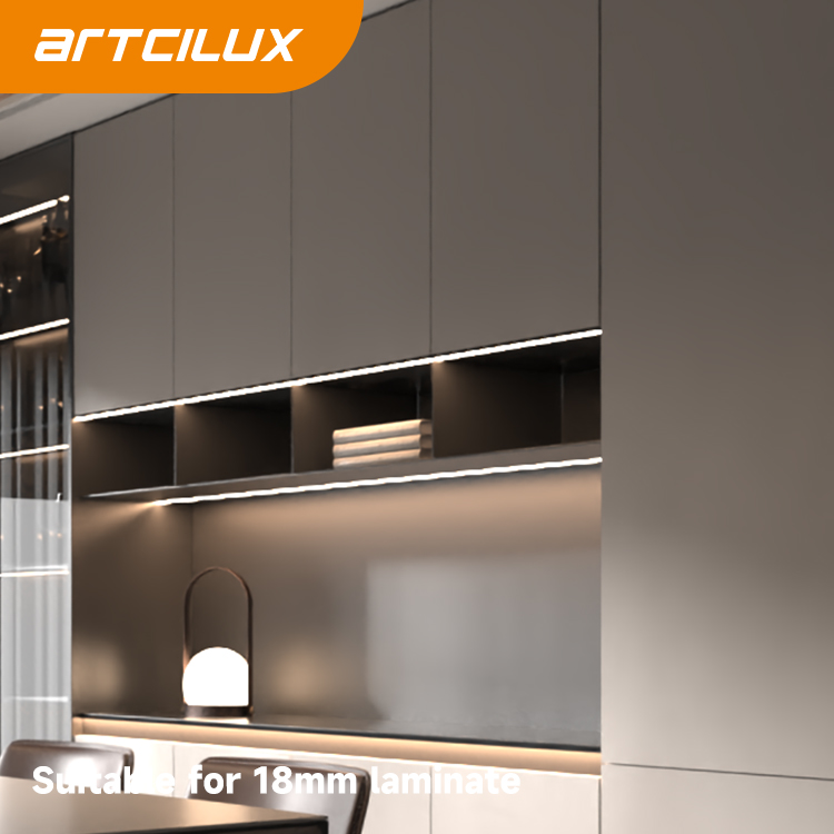 One Side Luminescence Lamp with Hand Shaking Sensor Switch Cabinet Aluminium Profile A2707