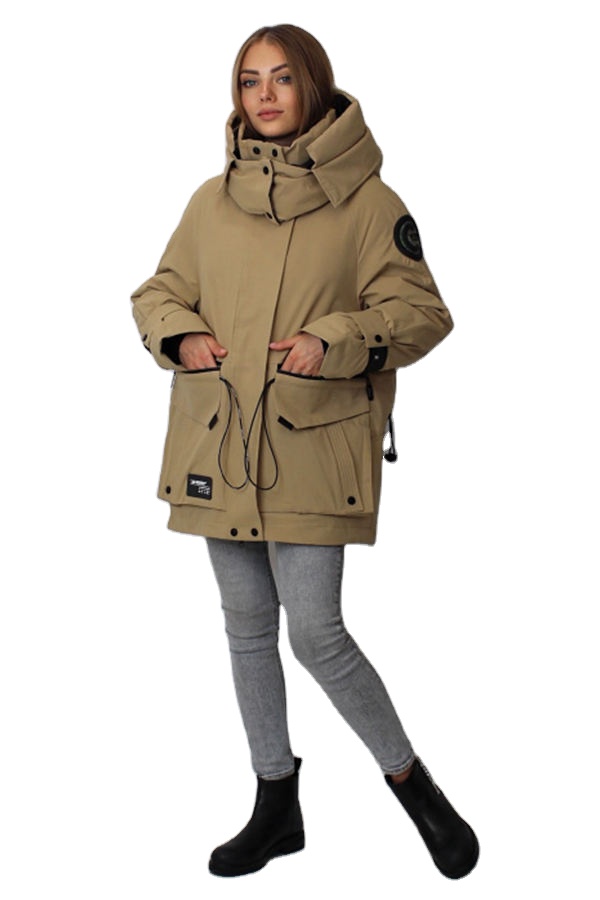 FODARLLOY Wholesale Ladies Stand Collar Warm Hooded Cotton-Padded Clothes Women Slim Winter Jackets Women Coats