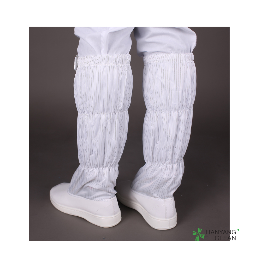 Antistatic esd cleanroom soft long boots PU booties esd safety shoe
