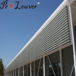 China PVDF White Color Finished Customized Aluminum Aerobrise Sun Louver wholesale
