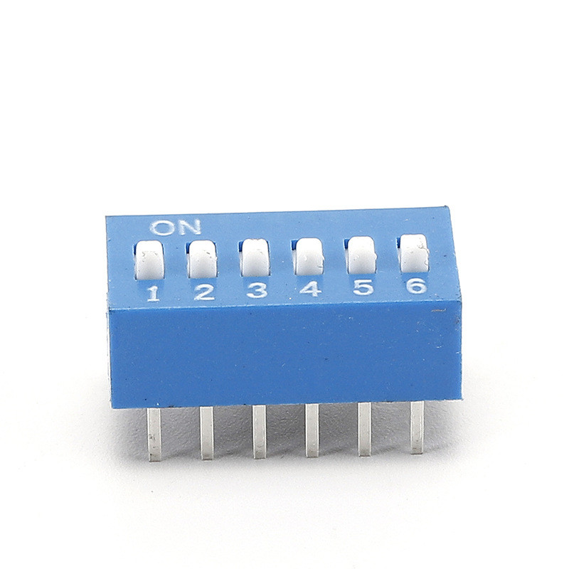 Piano Type Waterproof Electronic Dip Switch 8 Position 6P Single Pole Single Throw