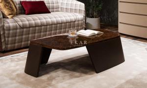 China Rectangular Modern Dark Color Coffee Table W001H3A wholesale
