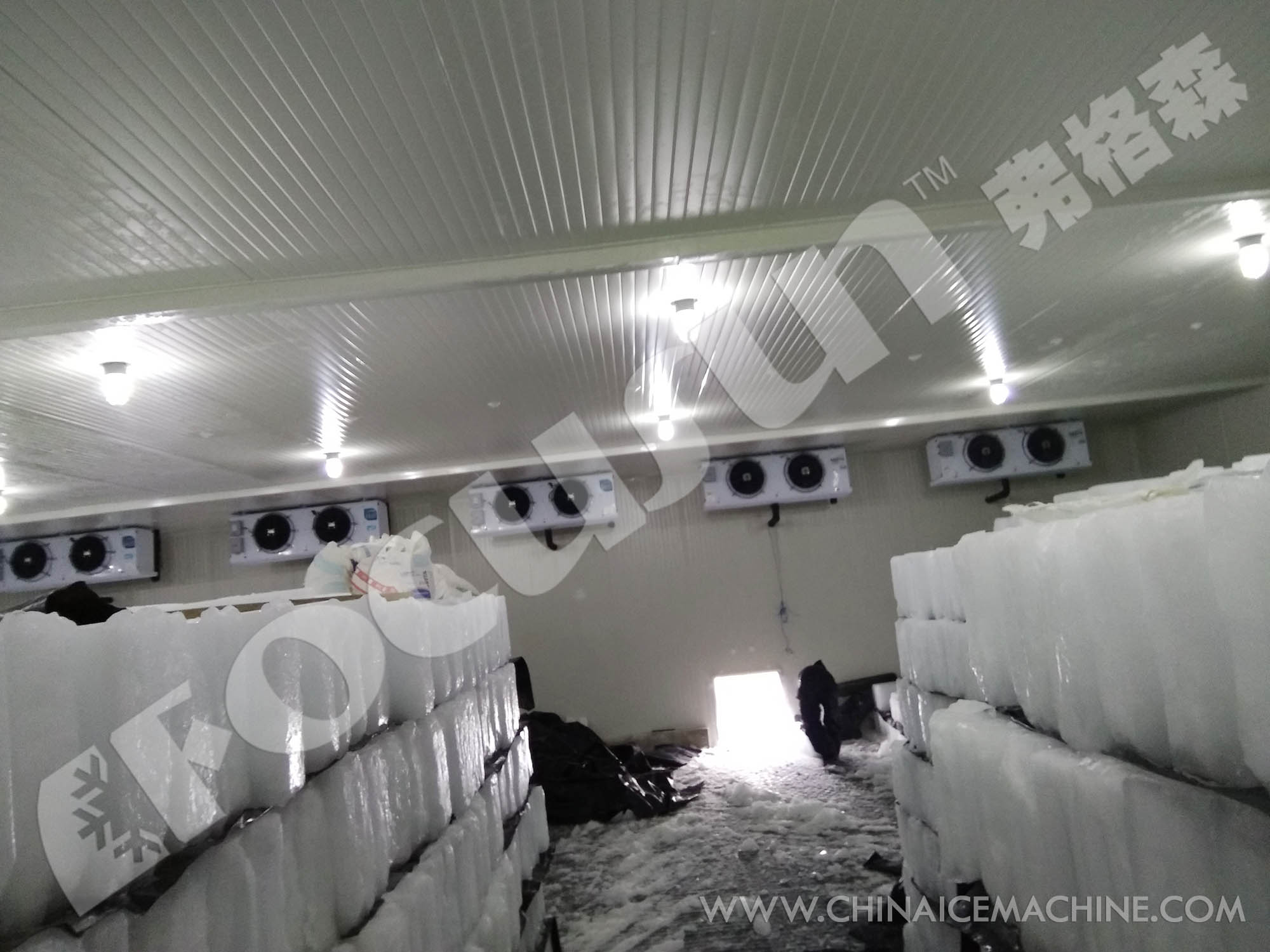 70kw per ton Industrial Ice Maker Machine with Copeland Scroll Compressor Top Selling