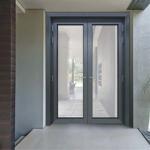 Aluminum profile-Non-thermal break-Swing door-Black-55/65mmseries