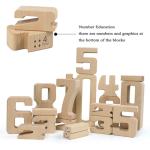 Jenga Games Wooden Building Blocks Toy Number Montessori