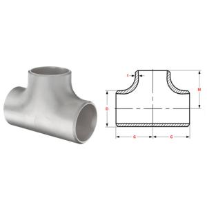 China SS304 Pipe Fitting Tees ASTM A815 S32750 Stainless Steel T Fitting wholesale