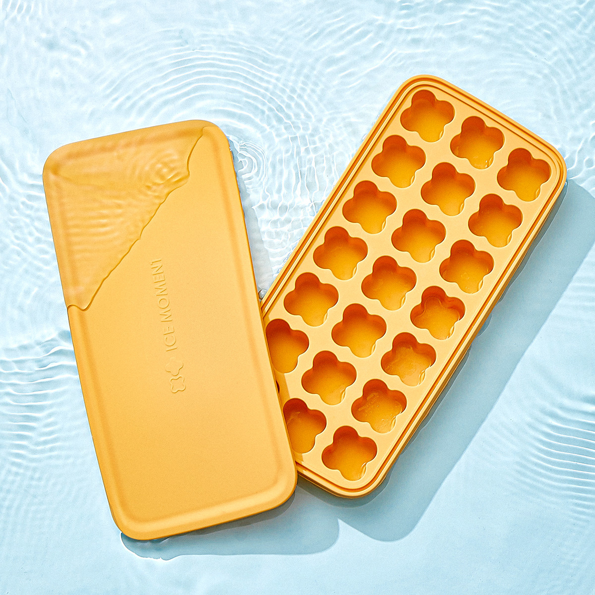 Resuable Four Leaf Clover Personalized Silicone Ice Cube Mold 4 Colors