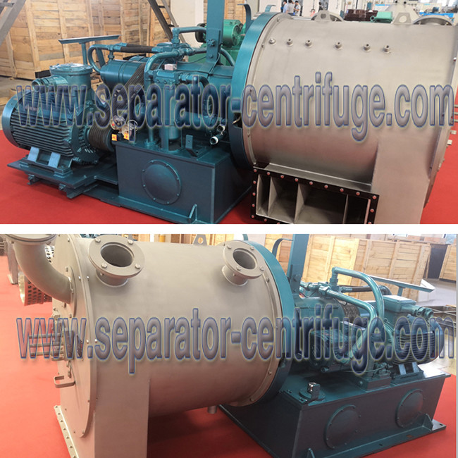 Horizontal Marine Salt Dehydrator / 2 Stage Pusher Centrifuge Machine For Dewatering