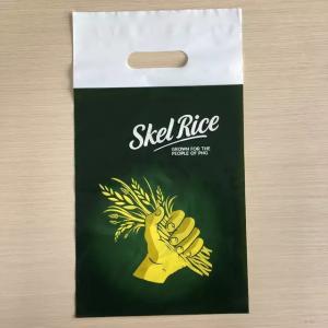China Eco Friendly Carrier Die Cut Handle Printed Plastic Bag wholesale