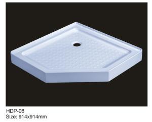 China Acrylic shower tray, shower basin,acrylic shower base HDP-06 wholesale