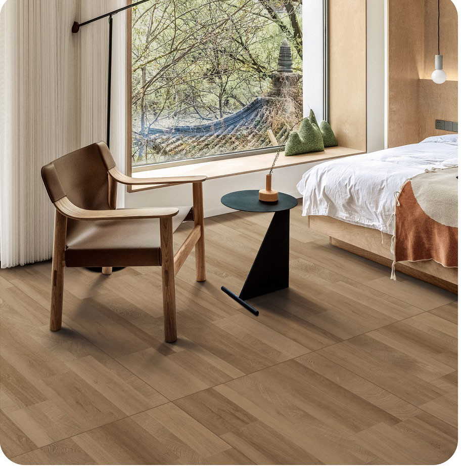 Water-Proof Tiles And Anti-Slip Outdoor Wall Wood Look Porcelain Tile 600x1200mm For Apartment