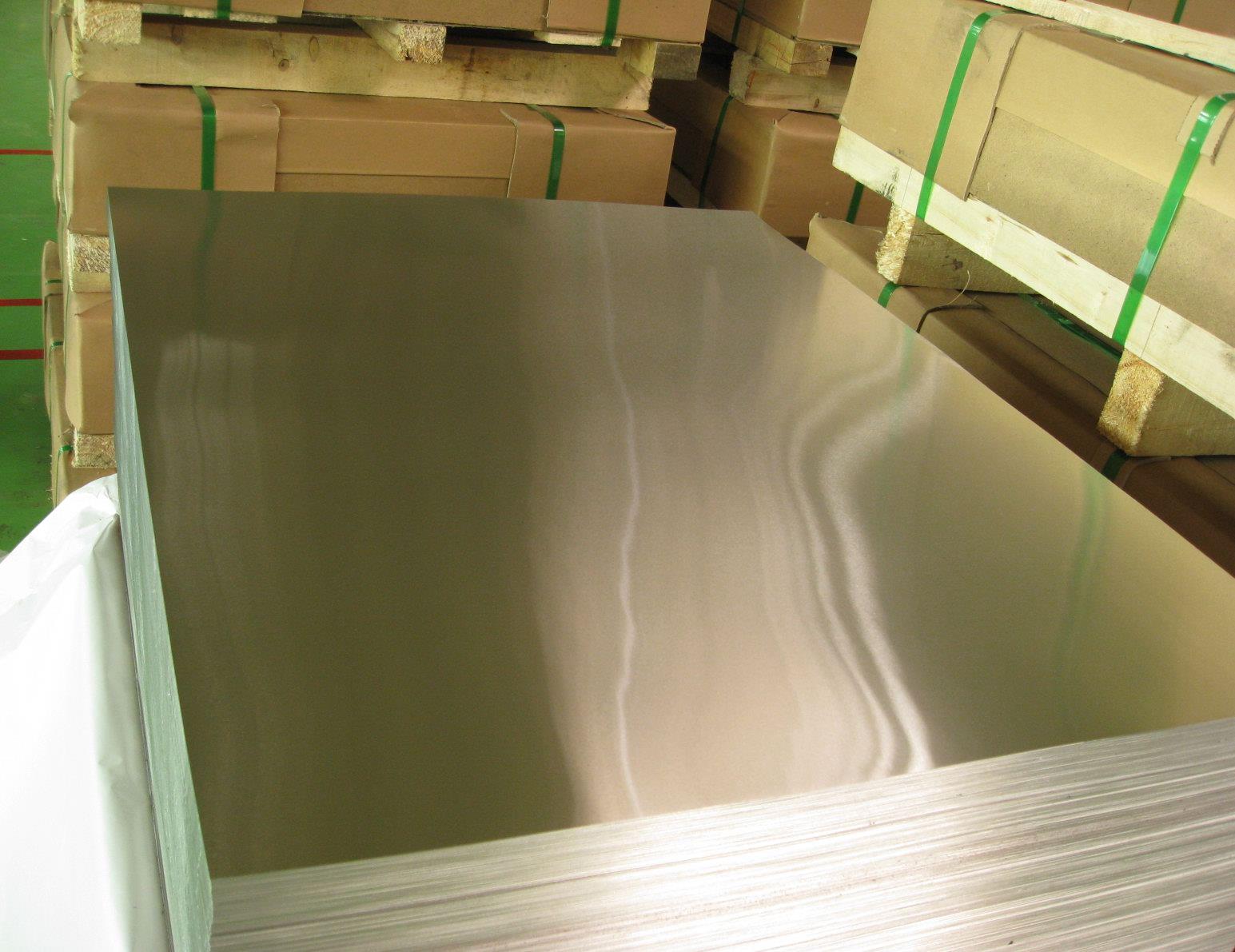 Al-Mg Alloy Aluminium Sheet 5052 H32 Custom Brushed Surface With Blue Film 22 Gauge