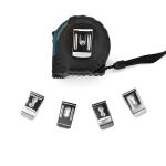 Silver Finish Tape Measure Components Belt Clip 65Mn Steel Material