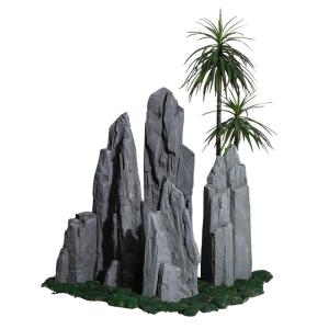 China Micro GRC Landscape Fiberglass Rough Rocky Stone Make Money Ornaments wholesale
