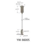 Assembly Finishing Panel Wire Suspension Systems Adjustable YW86003
