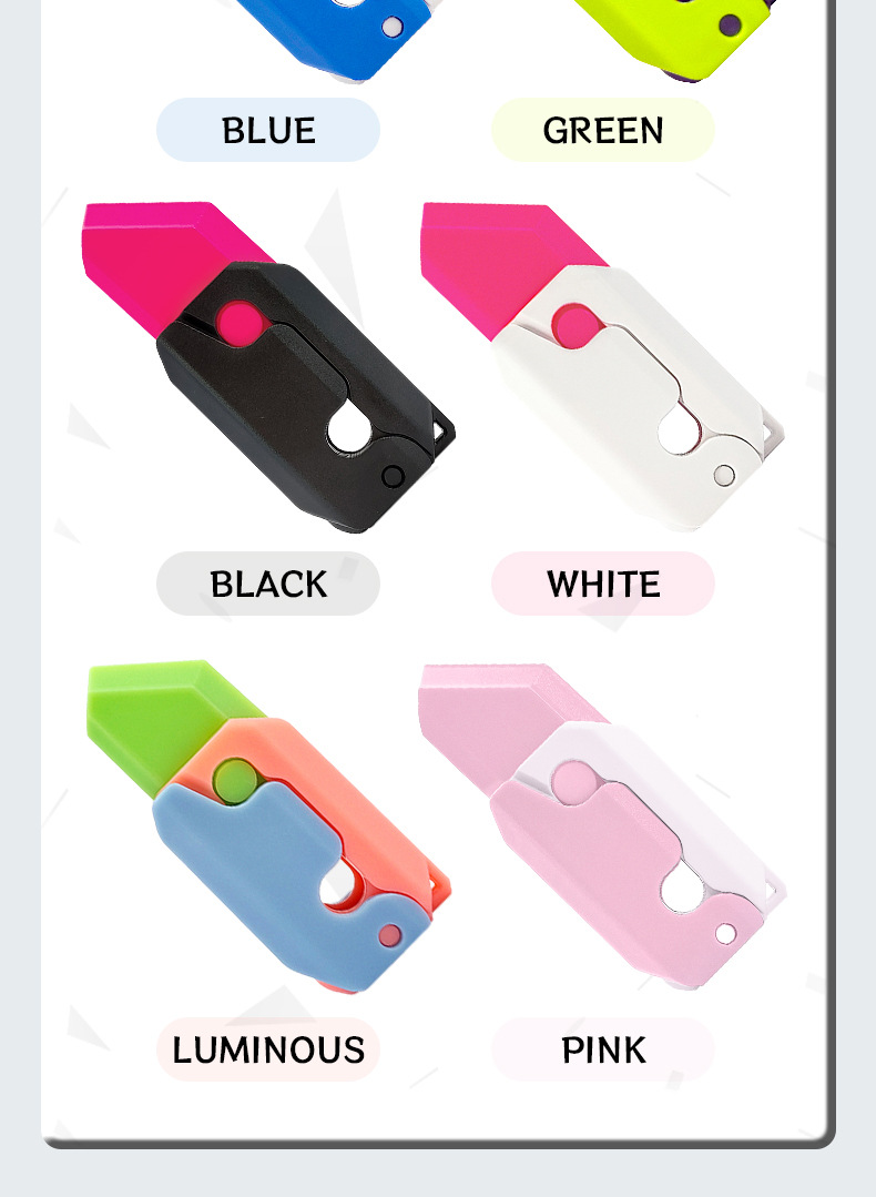 Radish Toy Knife The Best Decompression Toy for Children and Adults Plastic Material