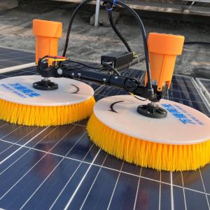 China Double Heads Spin Brush for Portable Lithium Battery Powered Photovoltaic Panels Cleaning wholesale