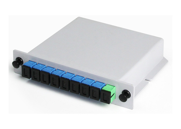 FTTH Plc Fiber Optic Splitter Box, 1x8 Cassette Plc Fiber Optic Splitter, LSZH
