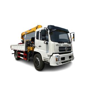 China Howo 6.3 Ton Crane Truck Mounted Crane XCMG Boom truck with crane arm wholesale