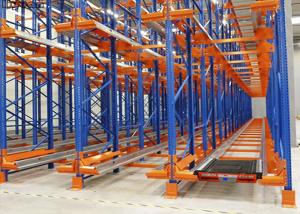 China Flexible Operation Radio Shuttle Racking 1000-5000kgs Blue Orange SS400 wholesale