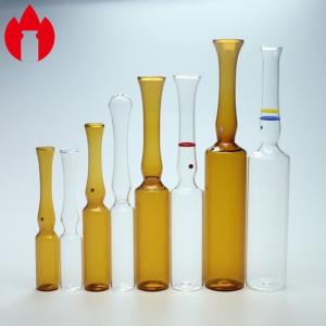 China Glass Ampoule 1ml-20ml Empty Clear Or Amber Pharma Injection Glass Ampoule wholesale