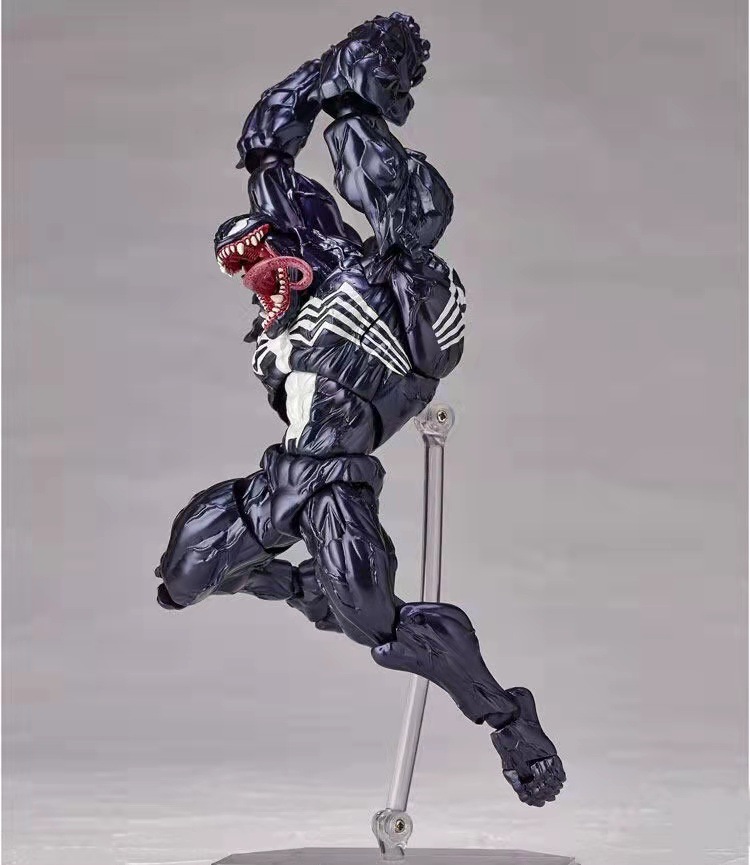 6 Inches Venom Joint Movable Figurine Model for Red Venom Slaughtering Spider Man