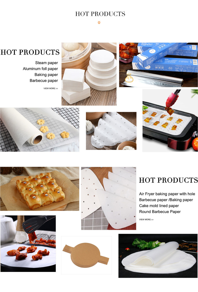 Silicone Coated Cooking Sheet Air Fryer Parchment Paper Liners Oven Baking Paper