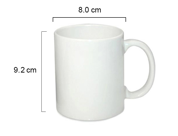 A Grade White 11oz Custom Ceramic Coffee Mugs