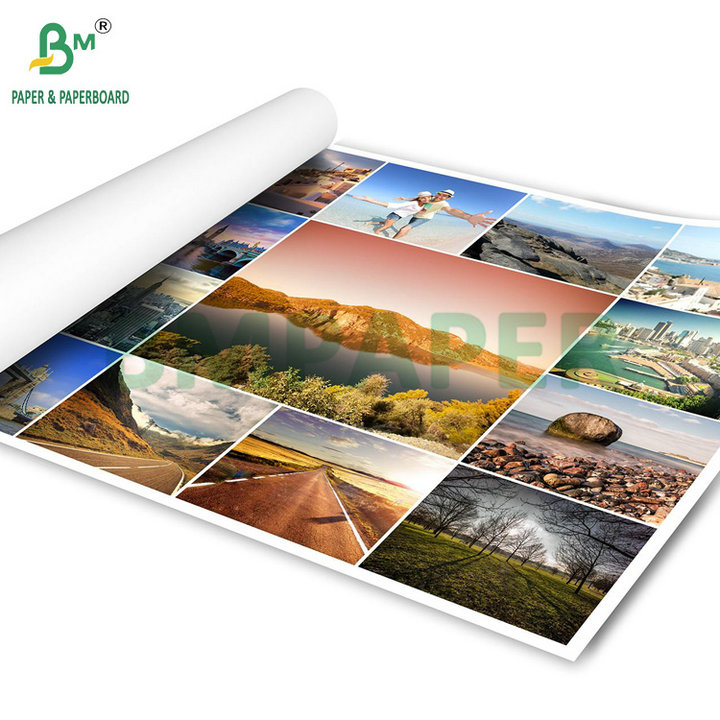36" x 300ft 24lb Coated Paper Rolls For Inkjet Printing Posters And Banners