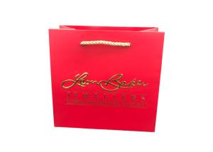 China Premium Decorative Jewelry Packaging Bags Golden Hot Stamping OEM Service wholesale