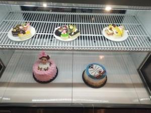China Curved Glass Refrigerated Deli Case Display Case 500L SS201 SS304 wholesale