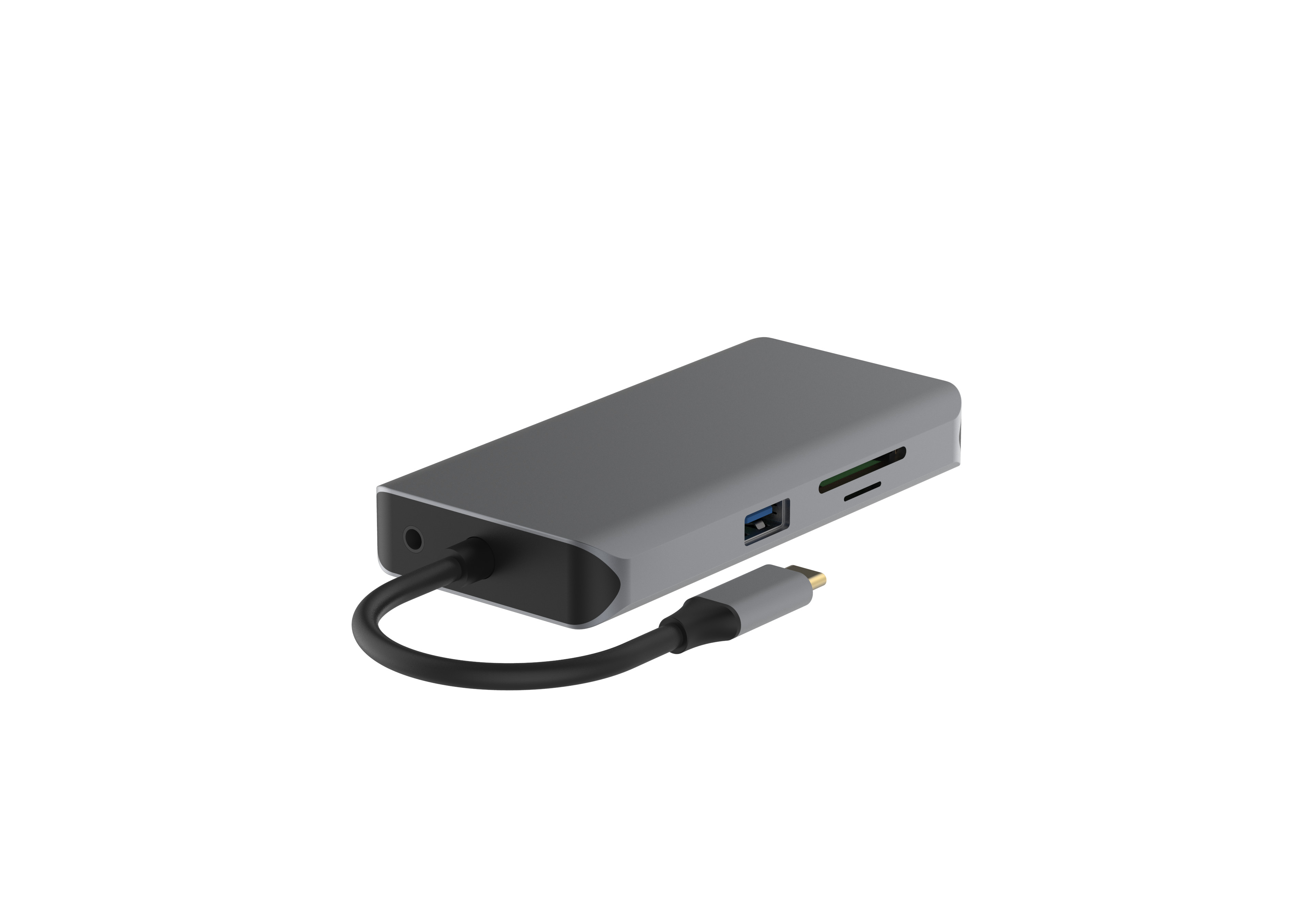 Multiport 10 In 1 Dongle USB C Hubs With Ethernet 4K 30Hz HDMI VGA