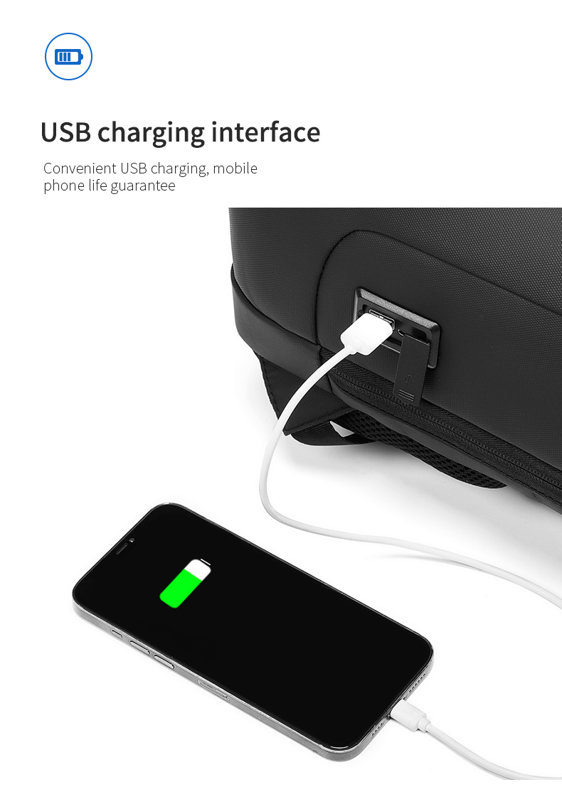 Wholesale new bag usb charging anti theft men mochilas escolares waterproof bagpack backpack bag laptop backpacks for men