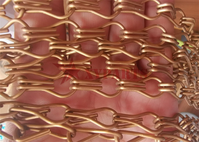 Colorful Aluminum Chains Curtain As Space Divider For Hotel Decoration