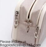 New Fashion Travel Makeup Brush Mesh Cosmetic Bag,Portable Canvas Travel