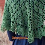 Women Crocheted Poncho,Purple Scarf,Wool Knitted Sweater Green Free Knitting