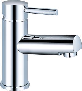 China Stylish Modern Chrome Single Handle Basin Mixer Tap Faucet T8202 wholesale