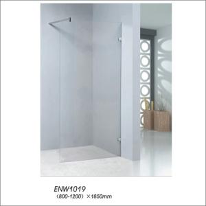 China Walk in Door Ground Glass Shower Elclosure 800*1200mm For Apartment wholesale