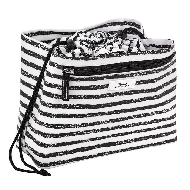 Cosmetic Organizer Stylish,Travel Toiletry Bag with Brushes Holders Cosmetic Bag