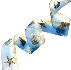 China Multicolor Organza Christmas Ribbon 2.0mm 22.2mm Wide Organza Ribbon For Gifts Packing wholesale