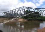 Multi Span Surface Painted Protection Steel Structural Truss Bridge Overcrossing
