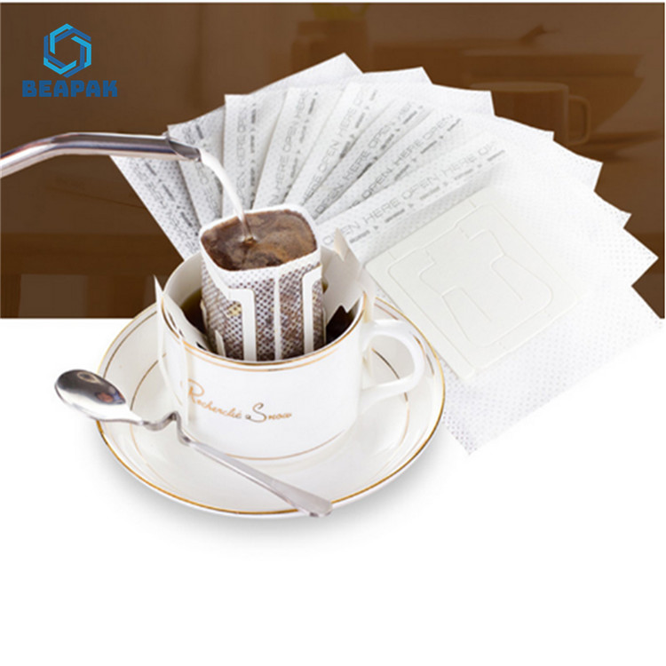 3 Side Seal Matte Mylar Drip Tear Notch Coffee Filter Bags